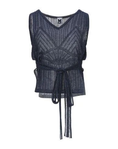 M Missoni Women Jumper Dark blue 10 UK Elasticated Padded Insulated