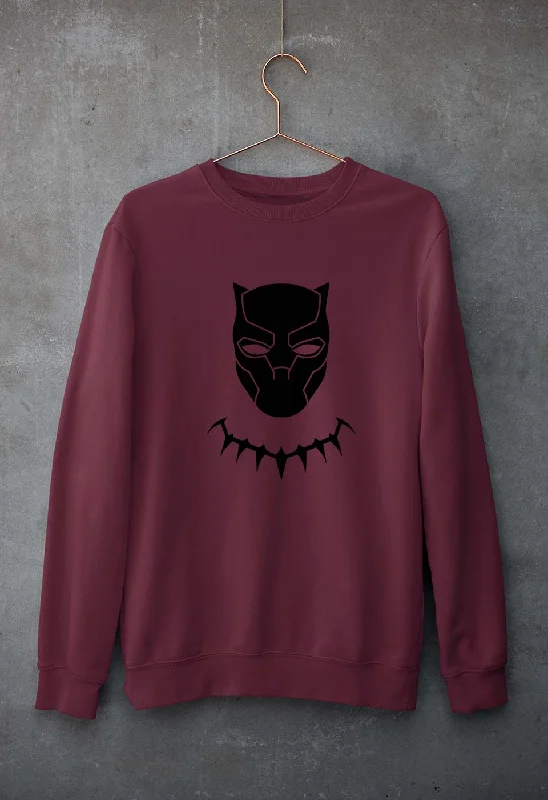 Black Panther Superhero Unisex Sweatshirt for Men/Women Hoodie with High Neck Warm Protective