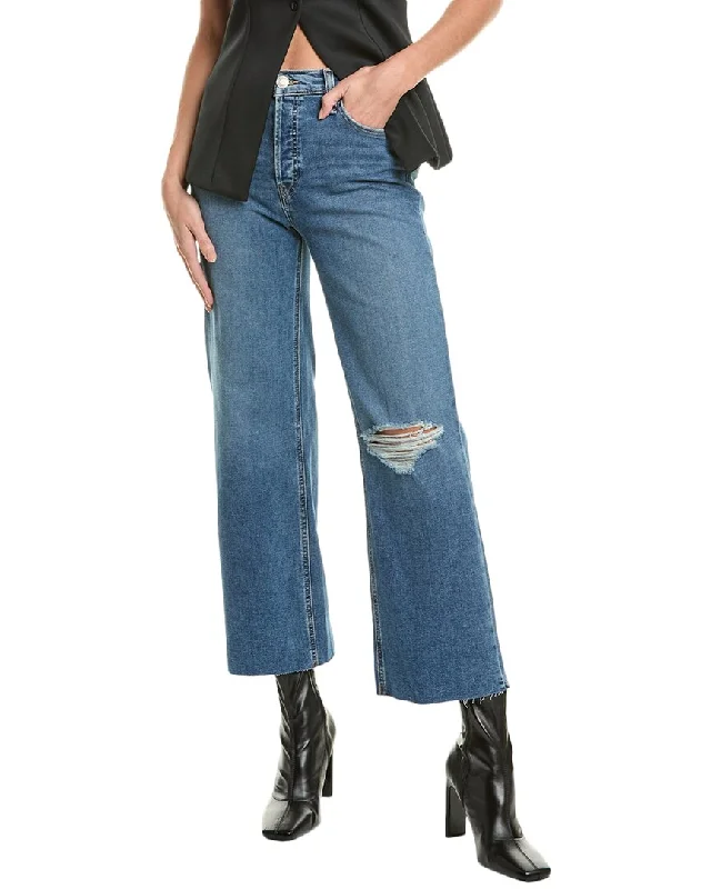HUDSON Jeans Rosie Uptown High-Rise Wide Leg Jean Trendy Acid Wash Skinny Jeans