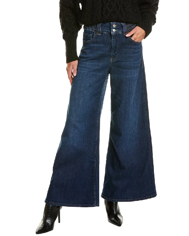 FRAME Denim Triple Binding Minnow Palazzo Jean Fashionable Raw Hem Bootcut Jeans