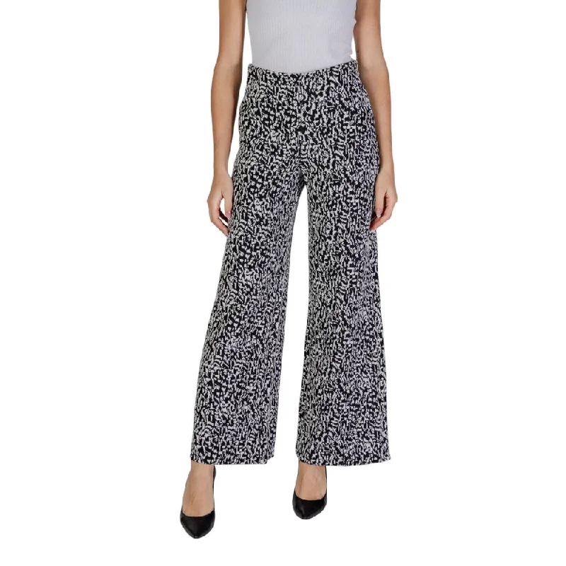 ICHI  Polyester Jeans & Women's Pant Stylish High-Rise Mom Jeans
