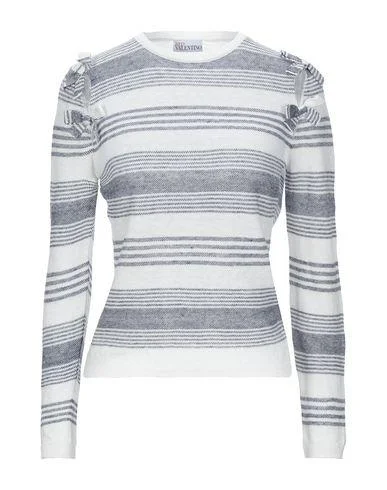 Redvalentino Women Jumper Dark blue XS INT Wool Fabric Cashmere Fabric Tweed Fabric