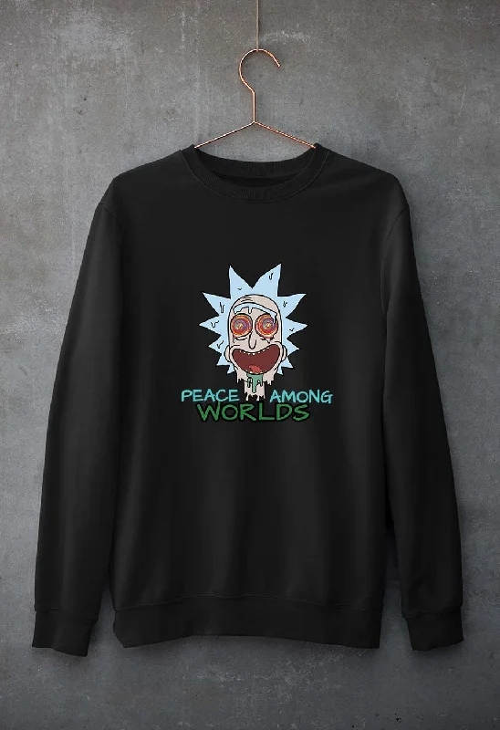 Rick and Morty Unisex Sweatshirt for Men/Women Hoodie with Monochrome Minimalist Simple Rick and Morty Unisex Sweatshirt for Men/Women Hoodie with Monochrome Minimalist Simple