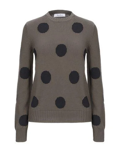 Max Mara Women Jumper Military green XS INT Boxy Sweater Fitted Sweater A-Line
