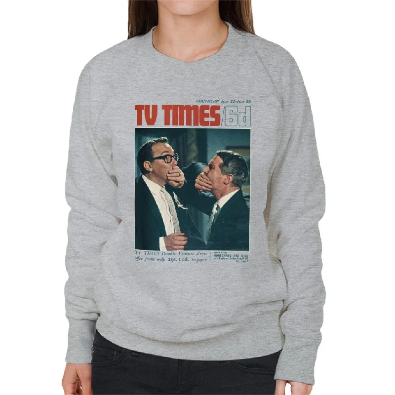 TV Times Morecambe And Wise Show 1966 Cover Women's Sweatshirt Hoodie with Drawstring Waist Adjustable Fitted