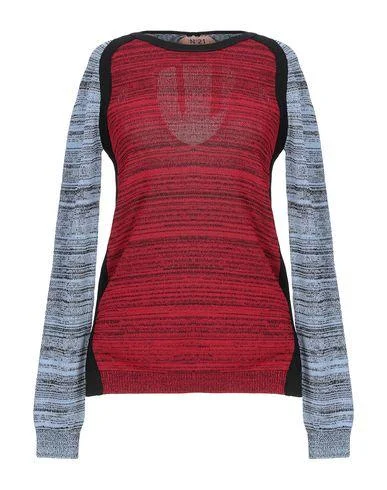 N°21 Women Jumper Red 4 UK Long Sweater Short Sweater Cropped Sweater