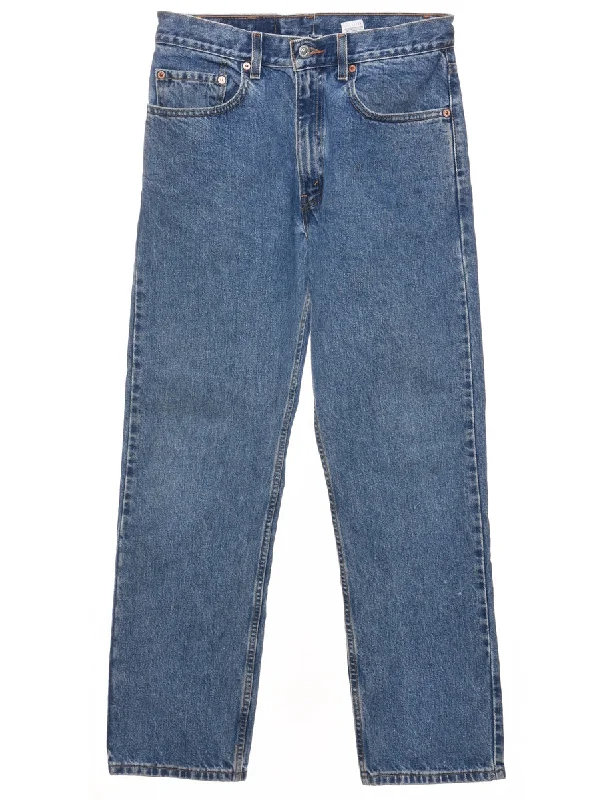 Levi's Medium Wash Straight-Fit 505 Jeans - W30 L30 Stylish Slim Fit Denim
