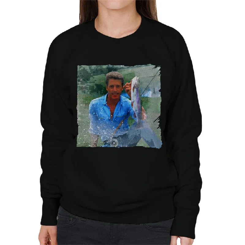 TV Times The Who Singer Roger Daltrey Fish Women's Sweatshirt Hoodie with Back Slit Movement Comfort