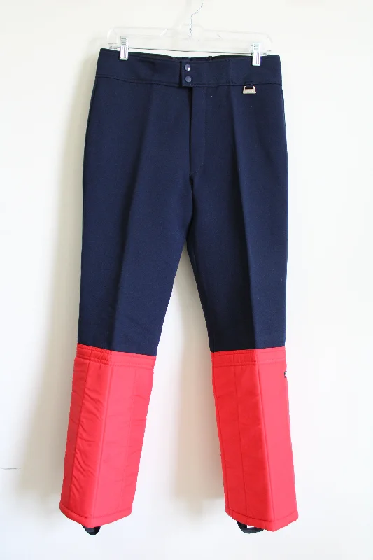 Vintage Snuggler Blue & Red Ski Pants | 32X28 Casual Plaid Pants