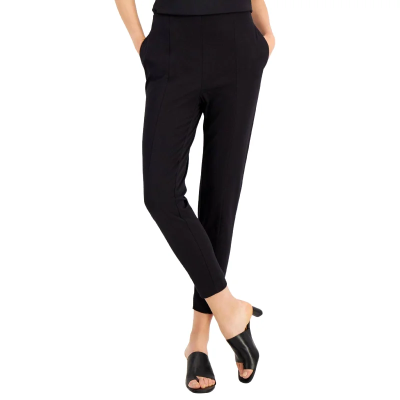 ALFANI - Petite Seamed Slim Pants Trendy Wide-Legged Trousers