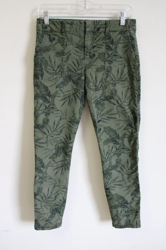 Old Navy Pixie Green Tropical Pant | 4 Wide-Legged Palazzos