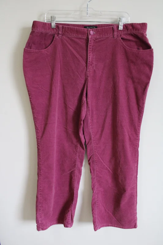 Talbots Heritage Boot Pink Pant | 18W Cozy Jogger Leggings