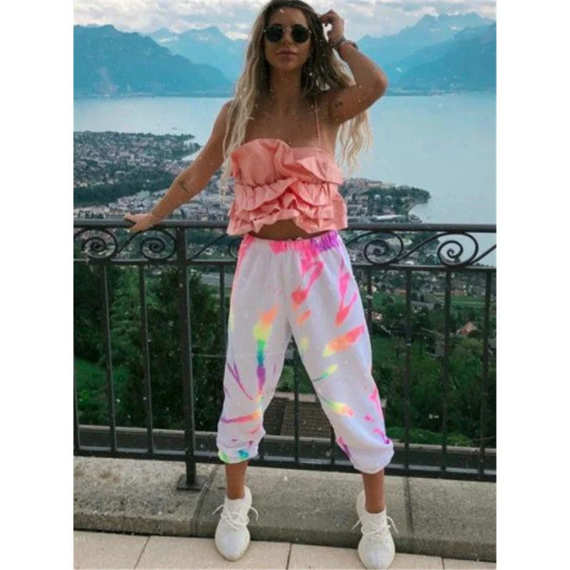 Women Summer Casual Pants High-Waist Trousers