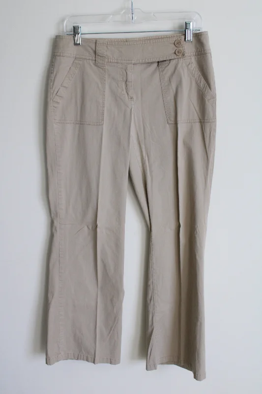 New York & Co. Tan Chino Flare Leg Pant | 8 Fashionable Jogger Pants