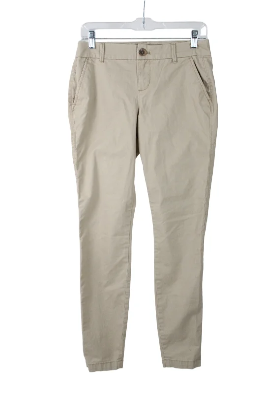 Old Navy Skinny Chino Khaki Pants | 2 Classic Cropped Pants