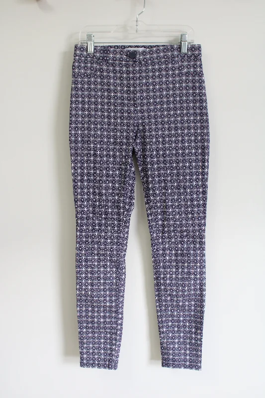 Primark Blue Patterned Stretch High Rise Skinny Pant | 4 Cozy Lounge Pants