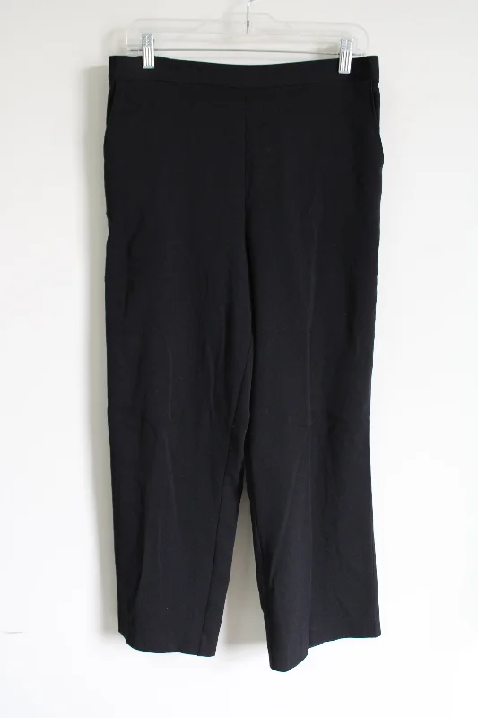 Alfred Dunner Black Pant | 12 Petite Sleek Black Pants