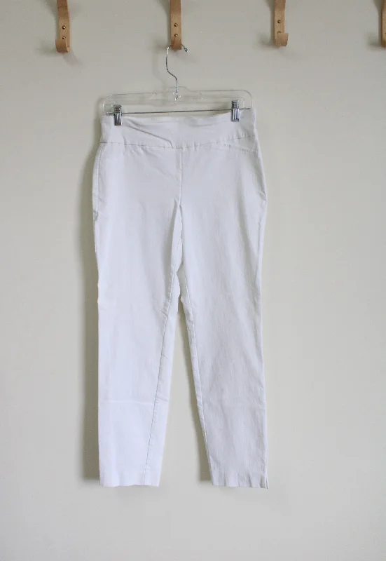 Charter Club Classic Fit White Stretch Pant | 6 Modern Skinny Pants