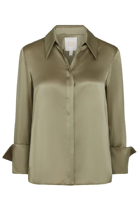 Object Of Affection Blouse - Sage Chic Sleeveless Blouse