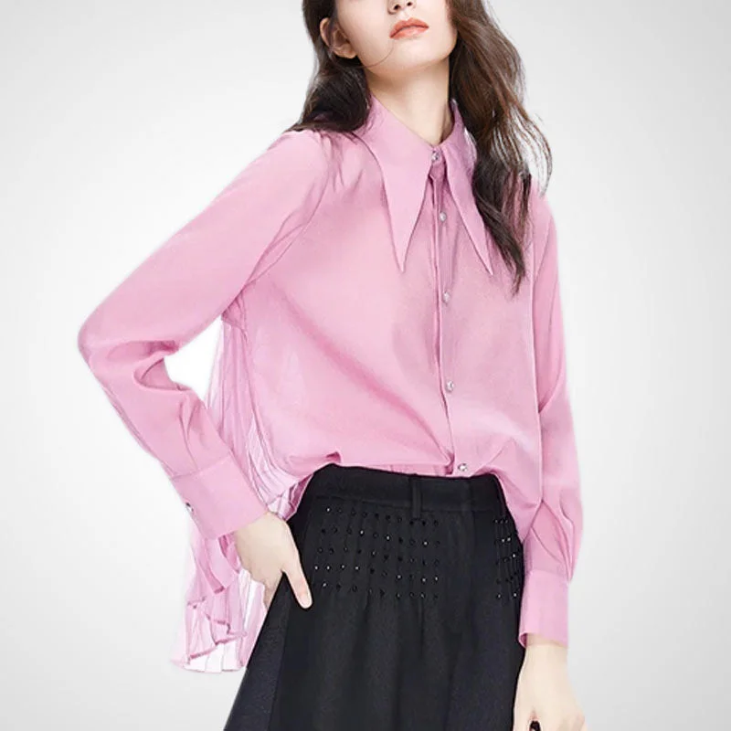 Ashore Boutique Lt Luxury Pink Spring Blouse 2023 Office-Ready Blouse