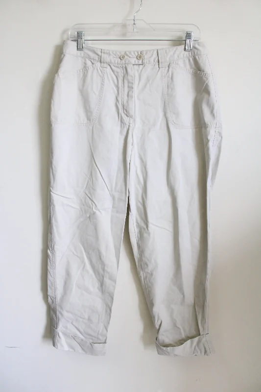 Talbots Tan Khaki Ankle Pant | 12 Classic Flared Pants