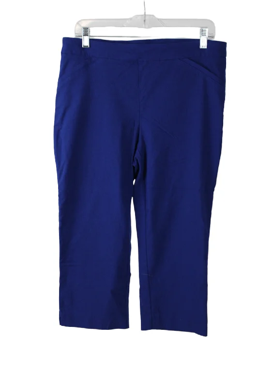 Briggs Cobalt Blue Capri Pants | 12 High-Waist Jogger Pants