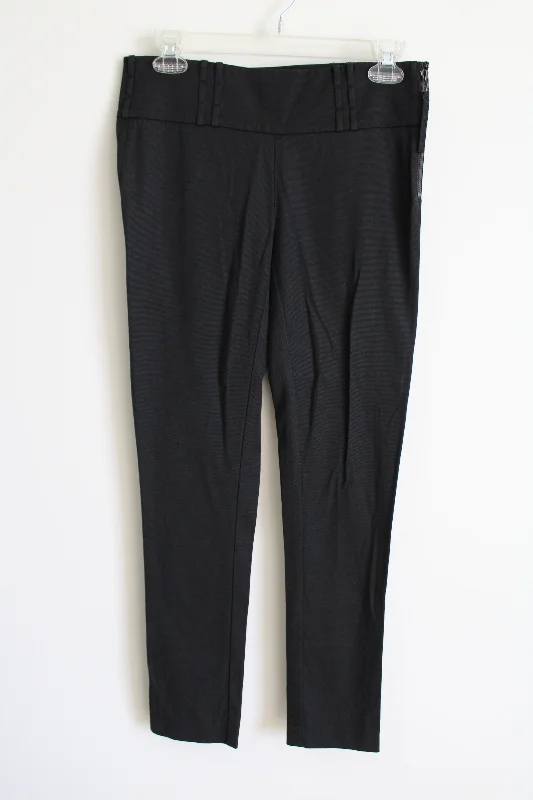 Guess By Marciano Black Stretch Pant | 2 Trendy Wide-Legged Trousers