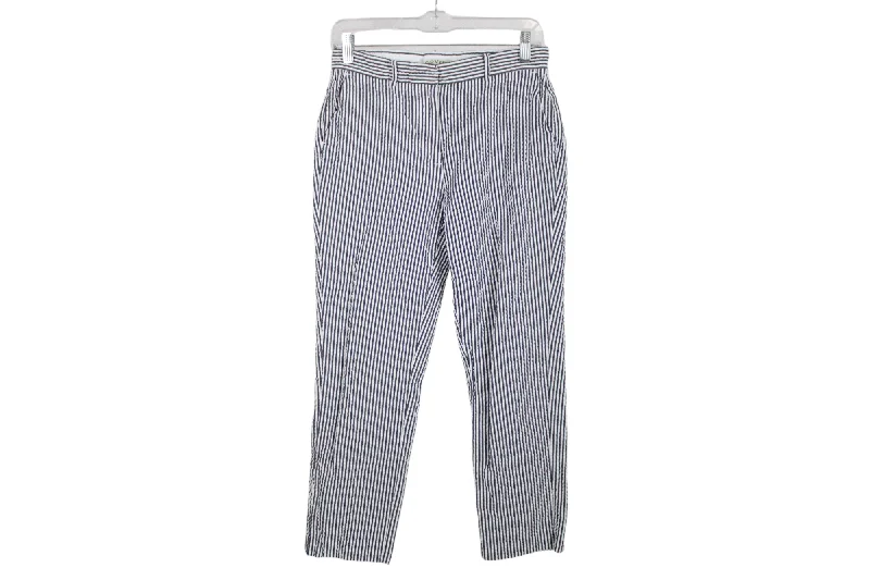 Orvis Blue White Striped Crop Pants | 4 Fashionable Work Pants
