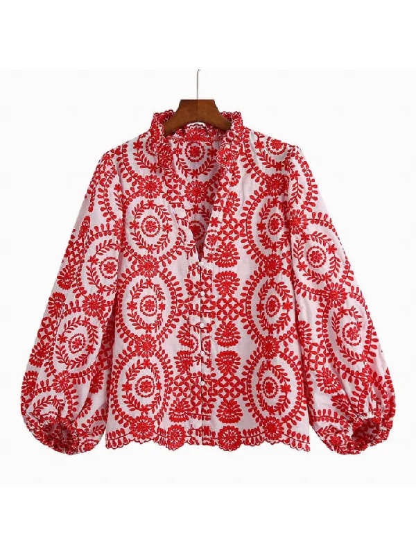 Embroidery Women Blouse Summer 2022 New Fashion Long Sleeve Female Smock Shirt Clothing Boho Chic Blouse Embroidery Women Blouse Summer 2022 New Fashion Long Sleeve Female Smock Shirt Clothing Boho Chic Blouse