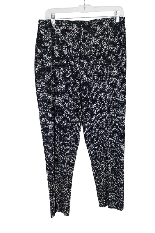 Thin Her By City Girl Black Patterned Stretch Pants | 10 Lightweight Jogger Pants