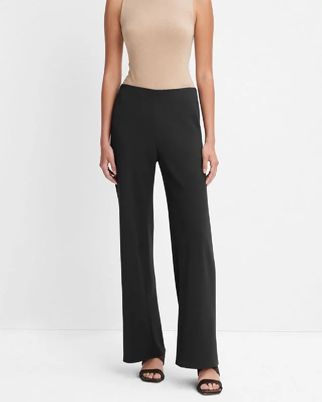High Waist Bias Pant Cozy Full-Length Pants