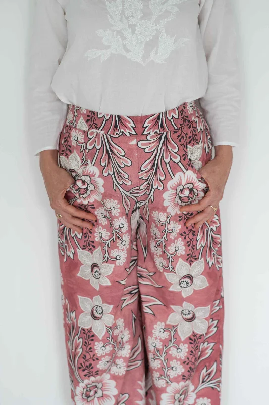 Ollie Pant in French Floral Comfortable Maternity Pants