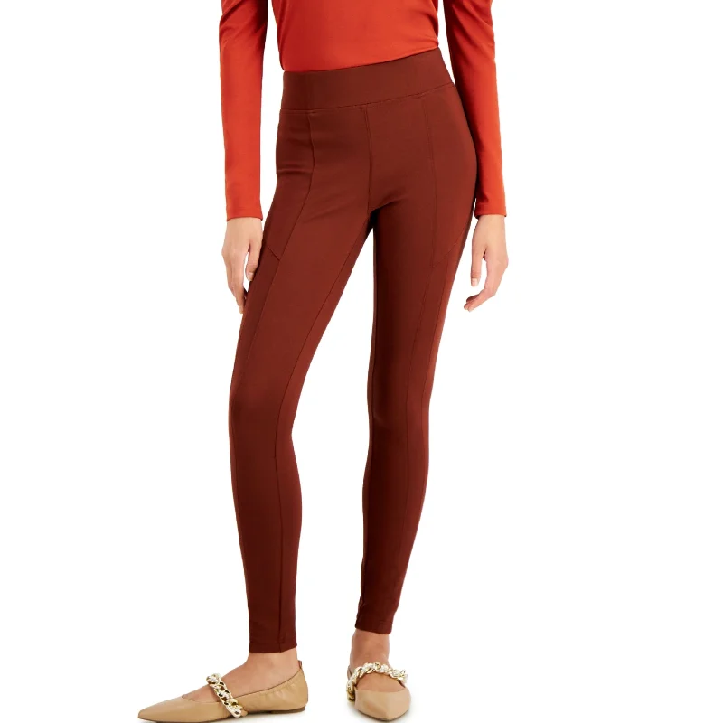 INC - High-Rise Seamed Skinny Pants Stylish Slim Trousers