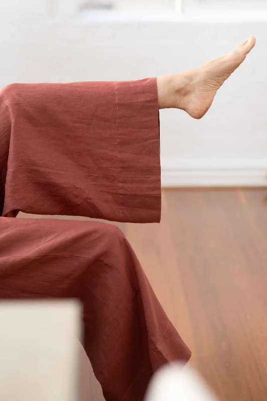 Ollie pant Copper Formal Wide-Leg Pants
