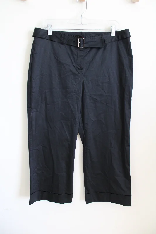 The Limited Stretch Black Satin-Look Capri Pant | 12 Comfy Cargo Trousers