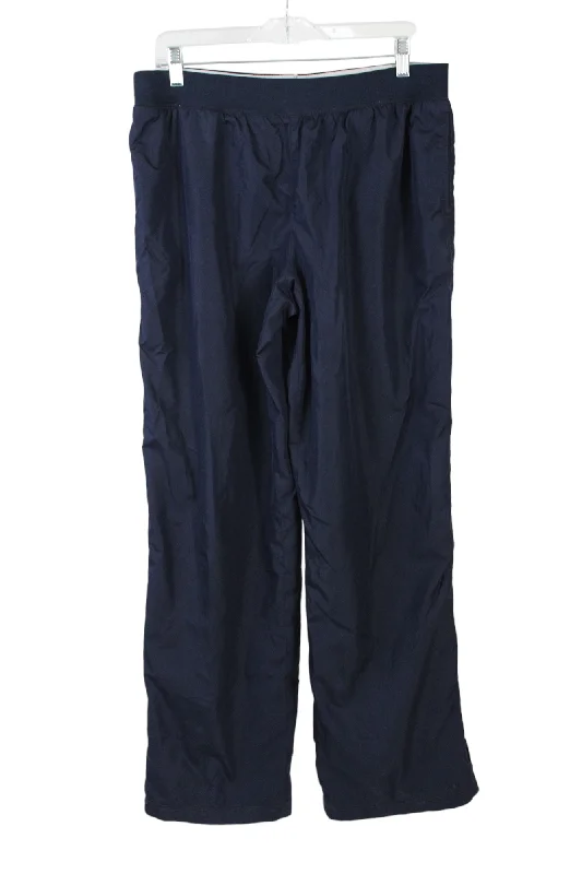 Athletic Works Blue Swish Pants | M Fashionable Button-Up Pants