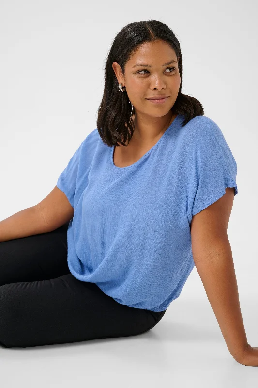 blouse met korte mouwen Feminine Ruffle Blouse