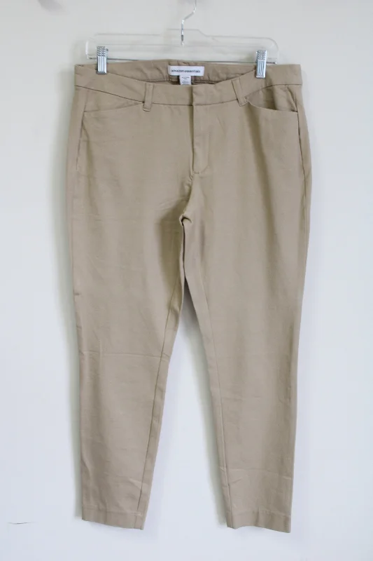 Amazon Essentials Tan Skinny Chino Pant | 12 Long Chic Capri Pants