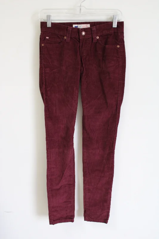 Levi's Demi Curve Maroon Corduroy Pant | 0 Fashionable Tapered Leg Pants