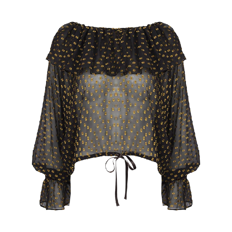 Stadium Dot Blouse Modern Oversized Blouse
