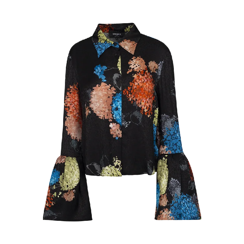 Bell-Sleeve Blouse Puff Sleeve Blouse