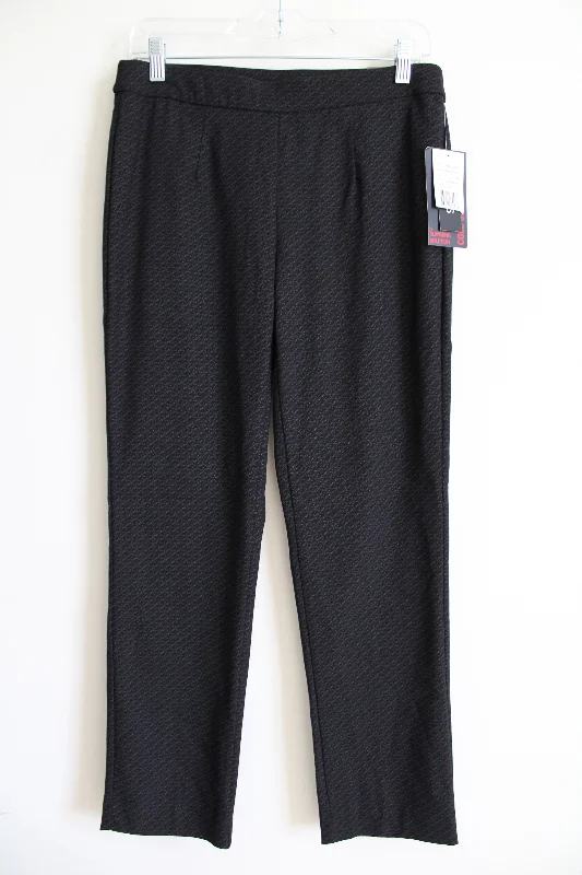NEW Briggs The Slimming Solution Comfort Waistband Black Pant | Petite S Stylish Slim Trousers