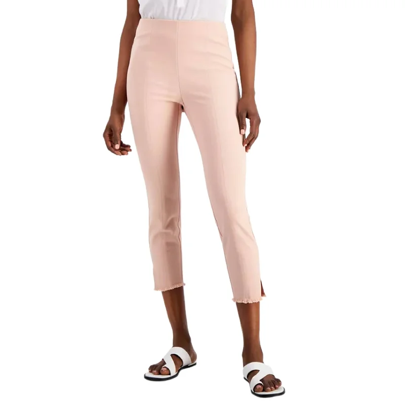 ALFANI - Petite Fringe-Trim Skinny Pants Comfortable Jogging Pants