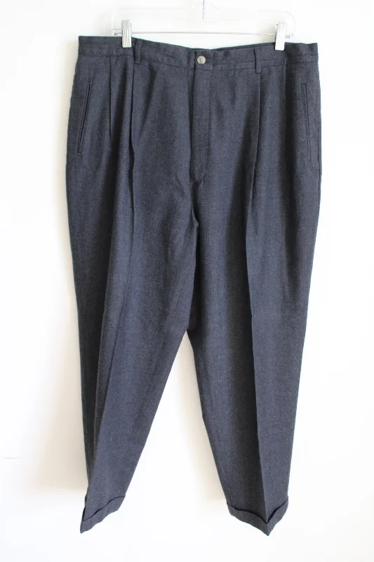 L.L. Bean Worsted Wool Gray Pant | 20 Chic Checkered Pants