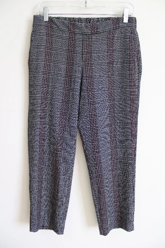 Old Navy Black Houndstooth Pants | 6 Petite Trendy Tapered Pants