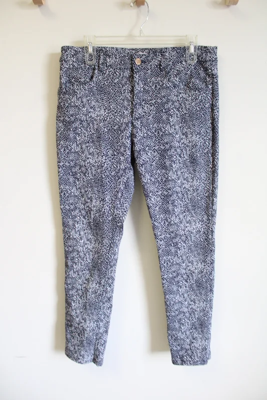 Eric Black Snakeskin Skinny Pant | 12 Classic Cropped Pants