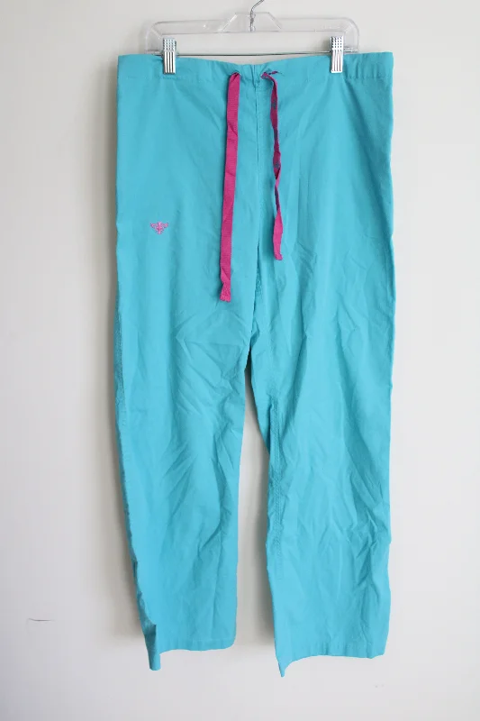 Blue Scrub Pants | S Trendy Palazzo Pants