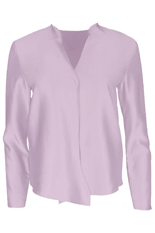 House Blouse - Lotus Feminine Satin Blouse