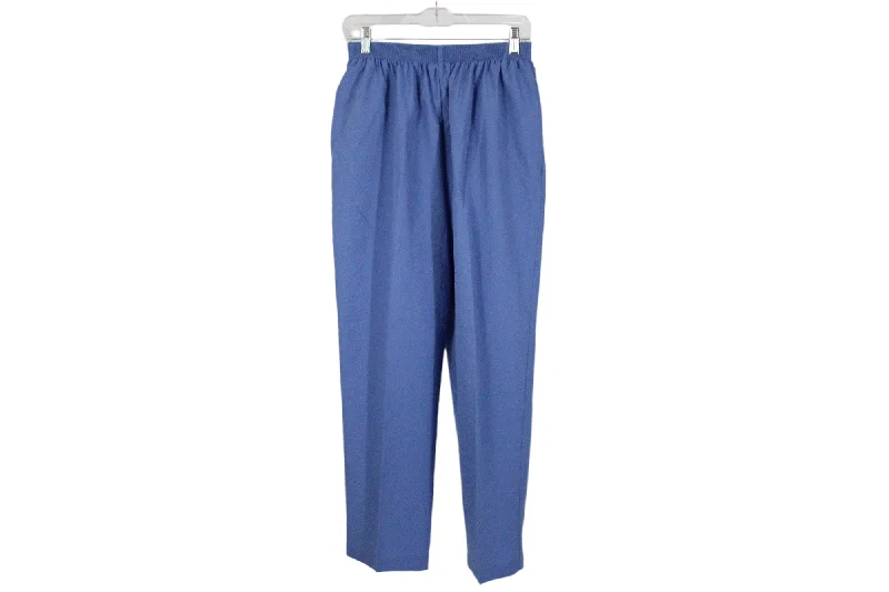 Bonworth Dusty Blue Lightweight summer Pant | M Petite Trendy Printed Pants
