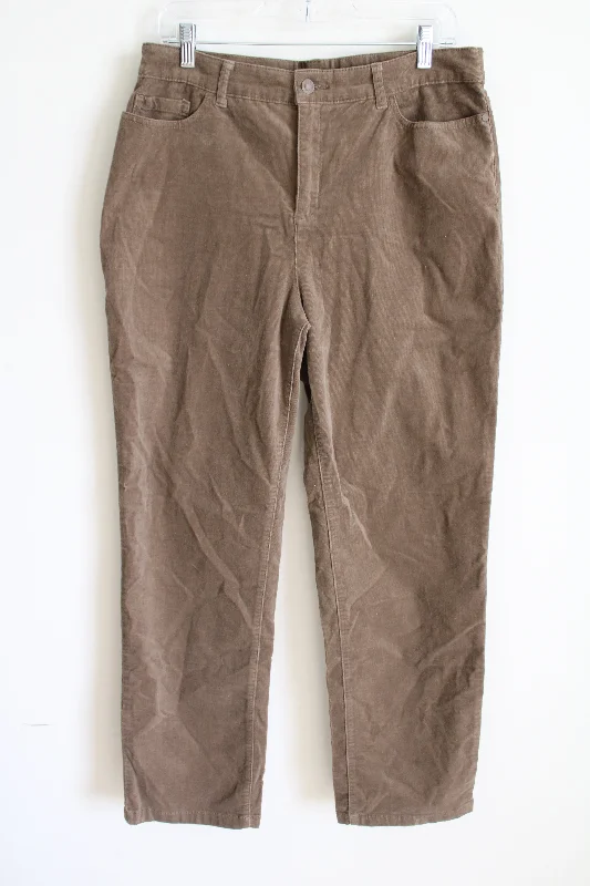 Croft & Barrow Stretch Brown Corduroy Pant | 12 Classic Pleated Pants